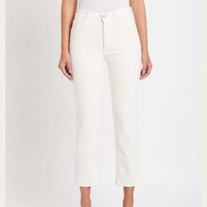 MOTHER Denim The Tomcat Jeans In Cream Puffs 24 NWT